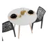 Mesa Redonda Branca 90cm: Perfeita Para Salas De Jantar E Cozinhas Compactas Design Industrial Sofa Sogude