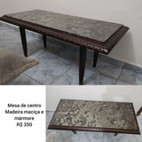 Mesa Retangular De Centro Ou Canto Antiga Madeira Maciça