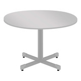 Mesa Reunião Escritório Redonda 120cm 1200 Cinza