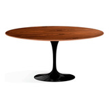 Mesa Saarinen Jantar Oval 180x100cm Tampo Pau Ferro