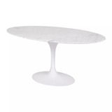 Mesa Saarinen Jantar Oval Carrara 137x90cm