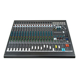 Mesa Som 16 Canal 4 Aux 99 Efeitos Usb Bluetooth Eq 9 Bandas 90 240v