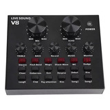 Mesa Som V8 Bluetooth Gravação Ao Vivo Microfone P2 P1 Usb