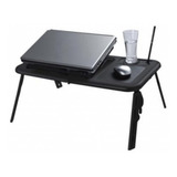 Mesa Suporte C Cooler Notebook Dobrável Cor Preto