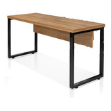 Mesa Suprema Individual 160cm Tampo De 4cm Noce preto Fewt