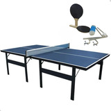 Mesa Tênis De Mesa Ping Pong 18mm Rede Raquete Mdf Sports