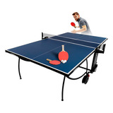 Mesa Tenis De Mesa Tam Oficial Mdf 15mm Com Raquetes E Bolas
