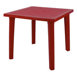 Mesa Tramontina Vermelha Sancho Quadrada Polipropileno Cor Da Tampa Vermelho