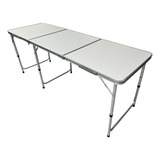 Mesa Vira Maleta Dobrável Alumínio Grande 180cm X 60cm
