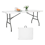 Mesa Vira Maleta Dobrável Jogos Carta E Tabuleiro 180x70cm