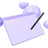 Mesas Digitalizadoras S640 Tablet Desenho Android Roxo