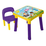 Mesinha Com Cadeira Infantil