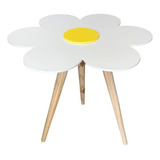 Mesinha De Canto Tripé Retrô Decorativo Pé Palito Flor