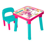 Mesinha Infantil Mesa Criança Menino Menina Cadeira Plástico