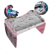 Mesinha Infantil Portátil P Carro Cadeirinha Desenhar Comer