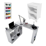 Mesinha Manicure L Carrinho Esmalteira Envio Rapido Mdf