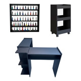 Mesinha Manicure L Expositor Porta Esmaltes Carrinho