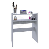 Mesinha Para Manicure Mdf Branca Simples Montagem Nf e Cor Branco