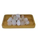 Meta Atacado- Quartzo Branco Pedra Rolada 250g Semi Preciosa - Purificador