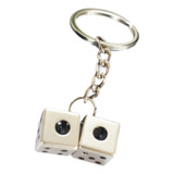 Metal Dice Keychain Chave De Teclado Cadeia Criativa