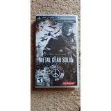 Metal Gear Solid Peace Walker - Psp - Americano Original 