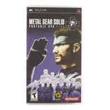 Metal Gear Solid Portable Ops Plus / Psp / Original Japonês