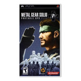 Metal Gear Solid Portable Ops Plus Para Psp Novo Lacrado