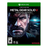 Metal Gear Solid V Ground Zeroes Xbox One Mídia Física