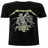 Metallica - Camiseta E Justice For All -faixas-- Preto- G