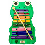 Metalofone Jog Vibratom Sapo P2235 Com 8 Teclas Em Aço Color
