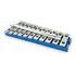 Metalofone Sopranino 11 Teclas Aluminio Base Azul Afinado