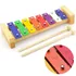 Metalofone Zaidan s Xilofone Infantil 8 Notas Rítmica Profissional