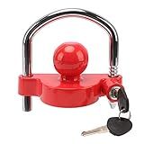 METOWARE Trailer Acoplador De Trailer Trava De Engate De Reboque Universal Ajustável De Aço Resistente Trava De Reboque Anti Roubo Trava De Reboque Para Reboque Segurança De Reboque Serve Em 4 7 Cm 5 08 Cm 6 32 Cm Acoplador Vermelho