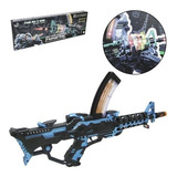 Metralhadora Eletrônica Militar Som Luzes 44cm Eletricflash