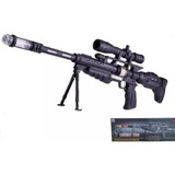 Metralhadora Infantil Brinquedo Fuzil C  Laser Arma Sniper