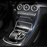 METYOUCAR Acabamento Da Moldura Do Painel De Engrenagem Do Console Central ABS Para Mercedes Benz C Class W205 Distância Entre Eixos Longa 2015 2017 Cor De Fibra De Carbono Sem Relógio 
