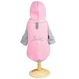 Meu Bicho Agasalho Moletom - Gg - Rosa -Pesc 38 X Peit 52 X Comp 44Cm-