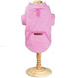 Meu Bicho Camiseta Pocket Listra Cães E Gatos P Rosa Pesc 28 X Peit 36 X Comp 28Cm 