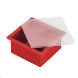 Meu Canto Silicone Quadrada 4 Cubos Fabricado Em Silicone Vermelho X Unidade
