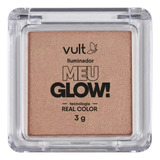 Meu Glow Iluminador Em Pó Compacto Vult 3g Cor A Tom Da Maquiagem Bronze