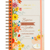 Meu Plano Com Deus Planner Permanente Esperei Com Paciência Capa Dura Espiral