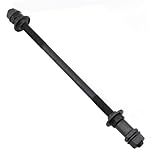 Meuey Lyot Eixo De Bicicleta 240 Mm - 9-45 Polegadas Porca Do Eixo Traseiro De Bicicleta Eixo Do Cubo Traseiro De Várias Velocidades 3-8 Polegadas Preto 26TPI Cubo De Roda Cônico Porca De Bloqueio Kit