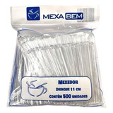 Mexedor Café  Bebidas Tipo Drink Com 11cm   C 5000 Unid Cor Transparente Tr