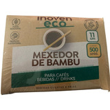 Mexedor De Café Drinks 11cm Bambu Ecologico   3000 Un