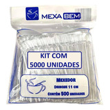 Mexedor Drink Mexa Bem Remo 11 Cm Cristal Cx 5 000 Unidades