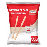 Mexedor Madeira 9cm Café Curto