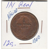 Mexico, 1/4 De Real De 1860