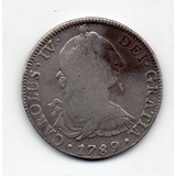 Mexico 8 Reales 1789 Fm Carolus Iv Km#98