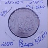 México Grande Moeda 200 Pesos 1985 75 Revolução 1910