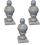 MFFIRE 3 X Tampa De Poste De Deck Tampas De Poste De Cerca à Prova D água De Lótus De Alumínio Para Casa Ornamental Portão De Quintal Portão De Escada Cerca De Bola 120x120mm
